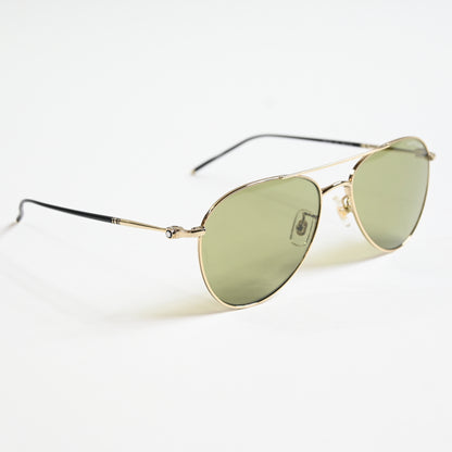 Montblanc Green Pilot Men's Sunglasses MB0128S 003 58 Designer Eyewear - New