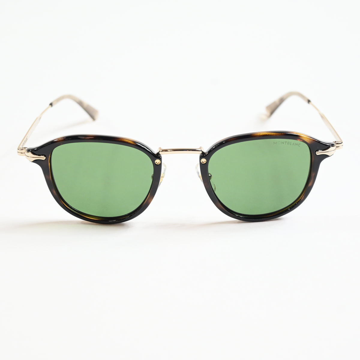 Montblanc MB0336S 002 Mens Authentic Sunglasses Havana/Green, 48mm - New