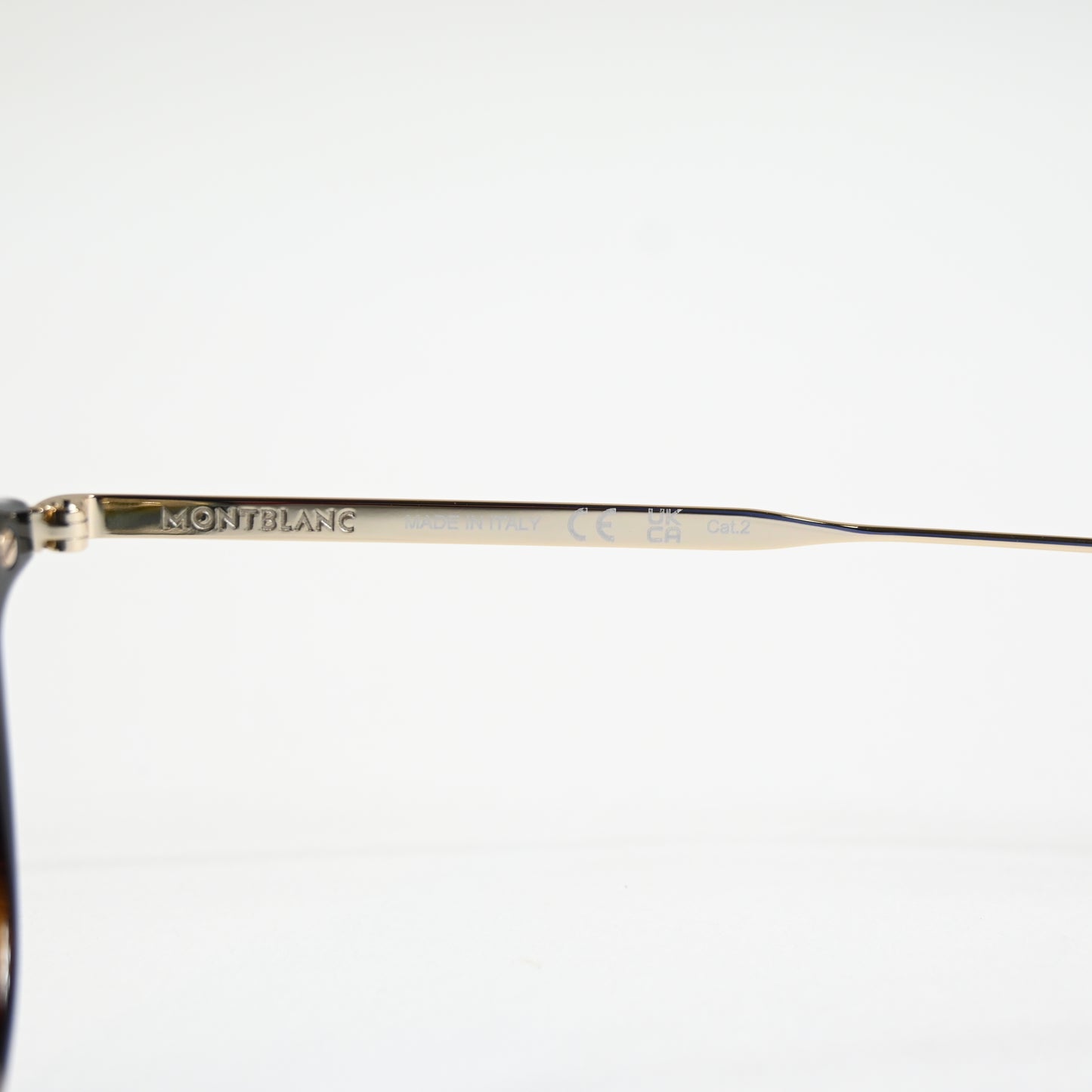 Montblanc MB0336S 002 Mens Authentic Sunglasses Havana/Green, 48mm - New