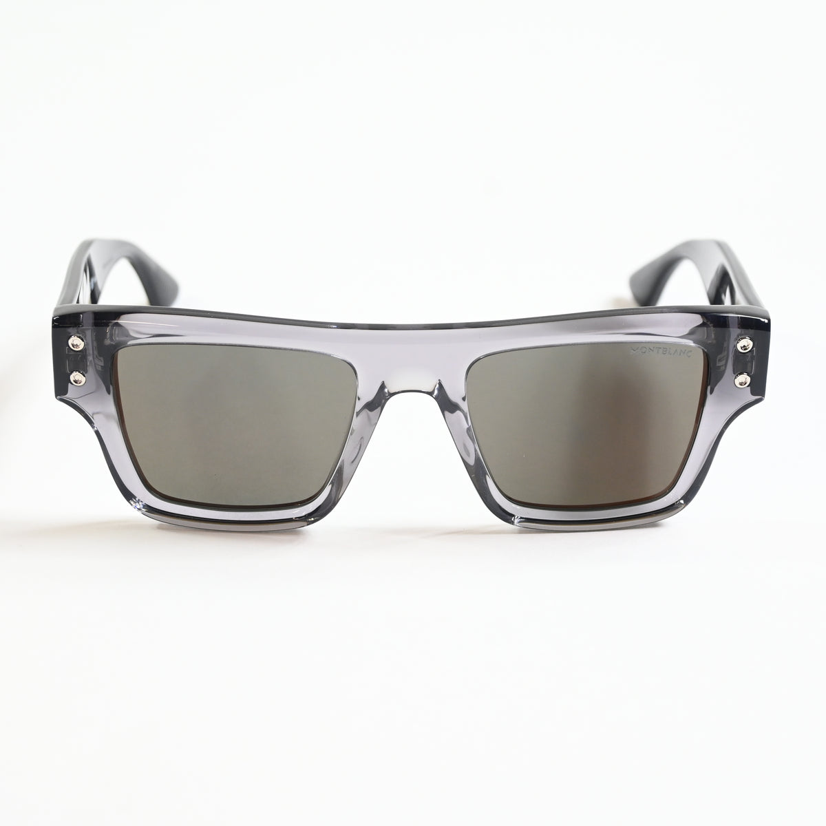 Montblanc MB0253S 003 Mens Authentic Sunglasses Gray/Brown, 52mm - New