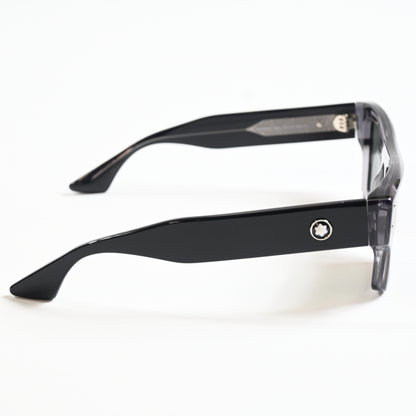 Montblanc MB0253S 003 Mens Authentic Sunglasses Gray/Brown, 52mm - New