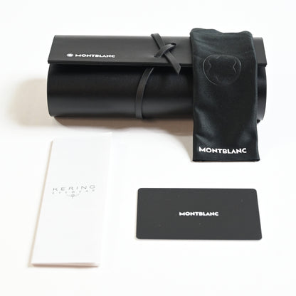Montblanc MB0253S 003 Mens Authentic Sunglasses Gray/Brown, 52mm - New