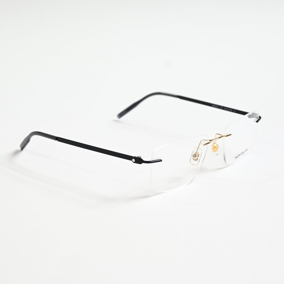 Montblanc MB0281O 001 Mens Authentic Eyeglasses Black/Gold, 53mm - New