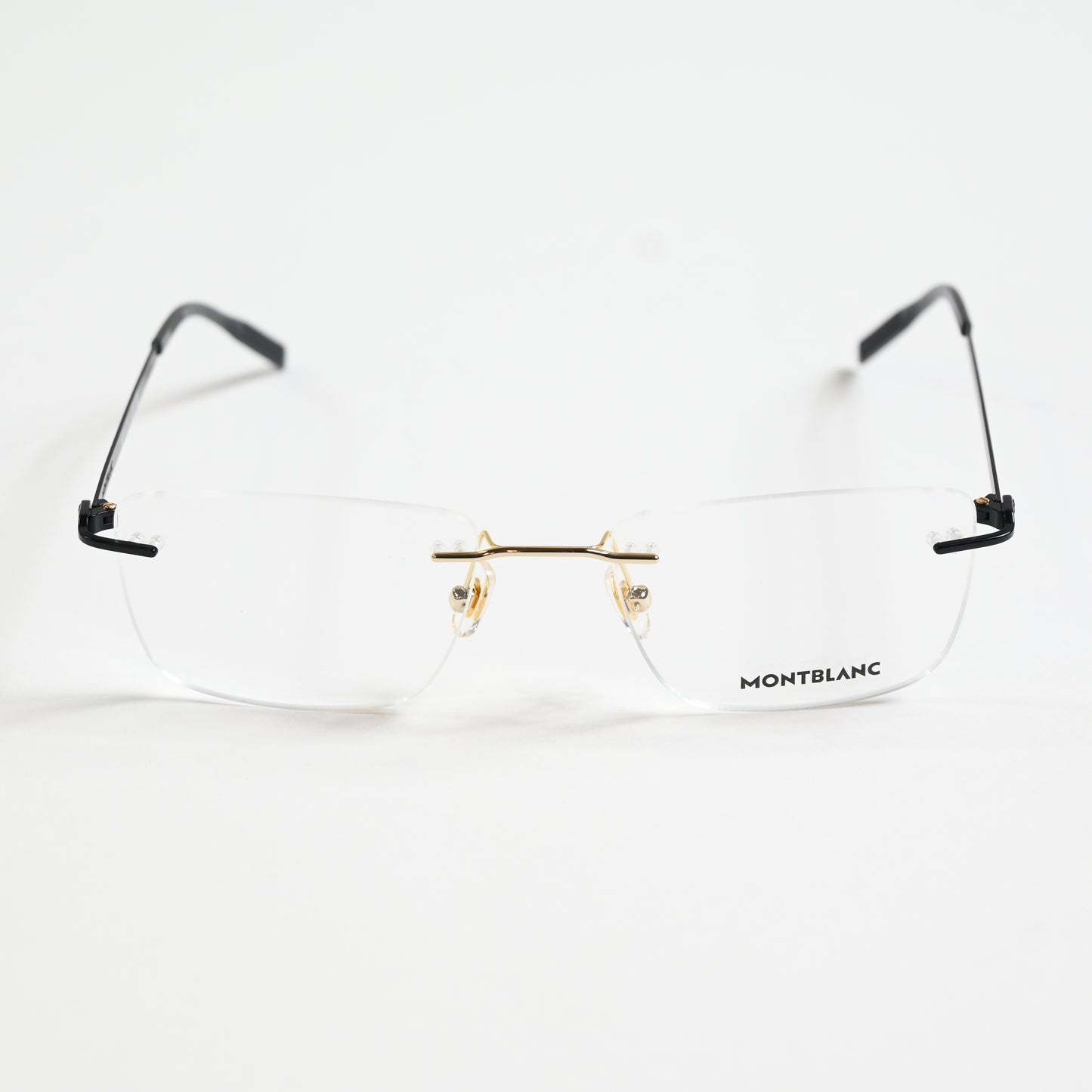 Montblanc MB0281O 001 Mens Authentic Eyeglasses Black/Gold, 53mm - New