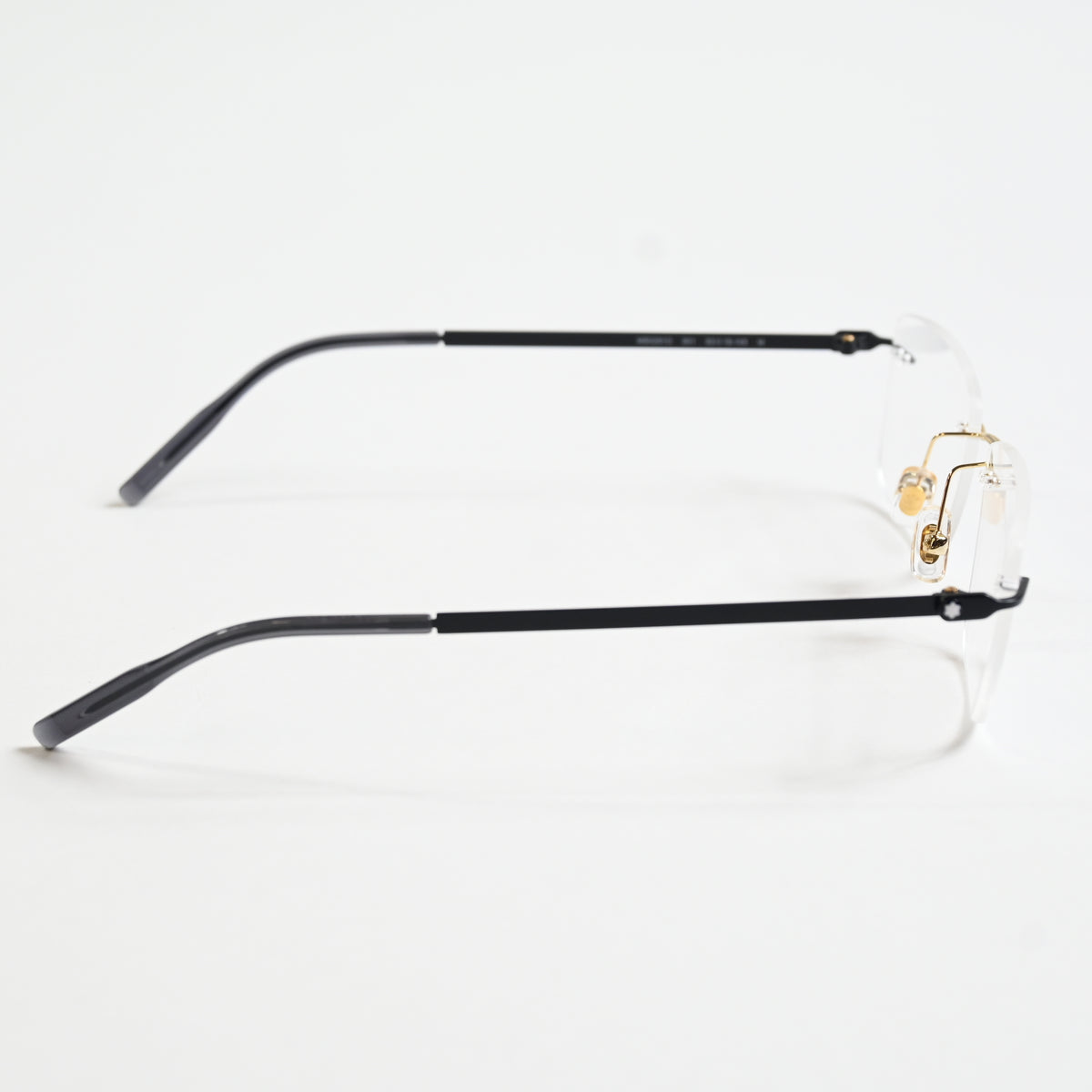 Montblanc MB0281O 001 Mens Authentic Eyeglasses Black/Gold, 53mm - New