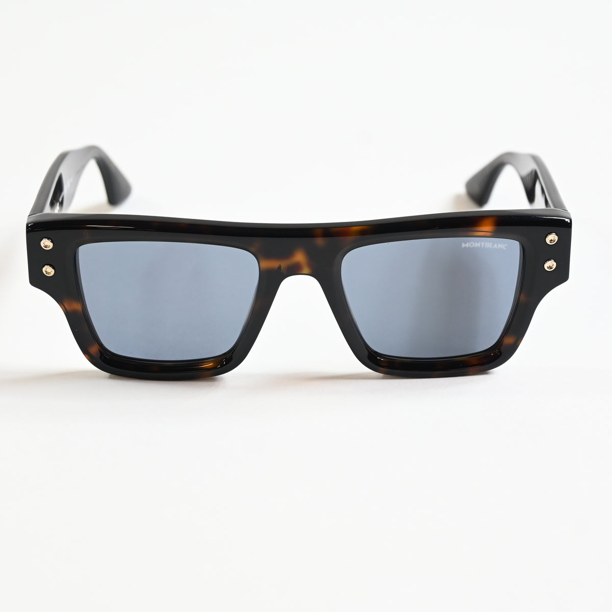 Montblanc MB0253S 002 Mens Authentic Sunglasses Havana/Blue, 52mm - New