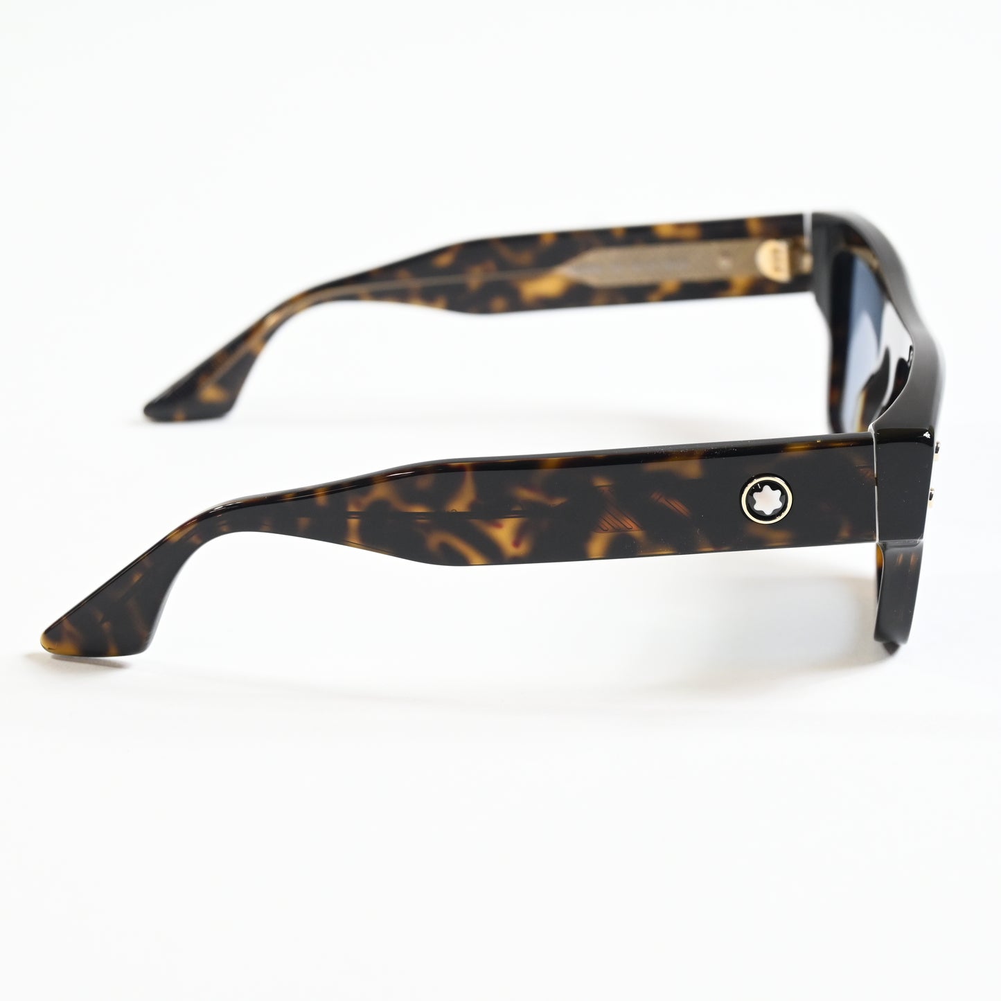 Montblanc MB0253S 002 Mens Authentic Sunglasses Havana/Blue, 52mm - New