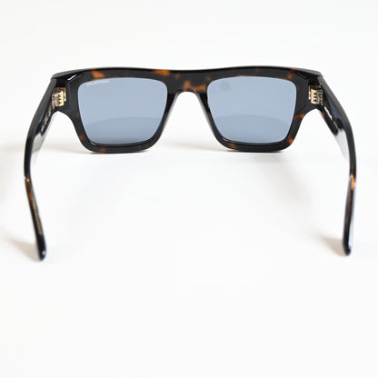 Montblanc MB0253S 002 Mens Authentic Sunglasses Havana/Blue, 52mm - New