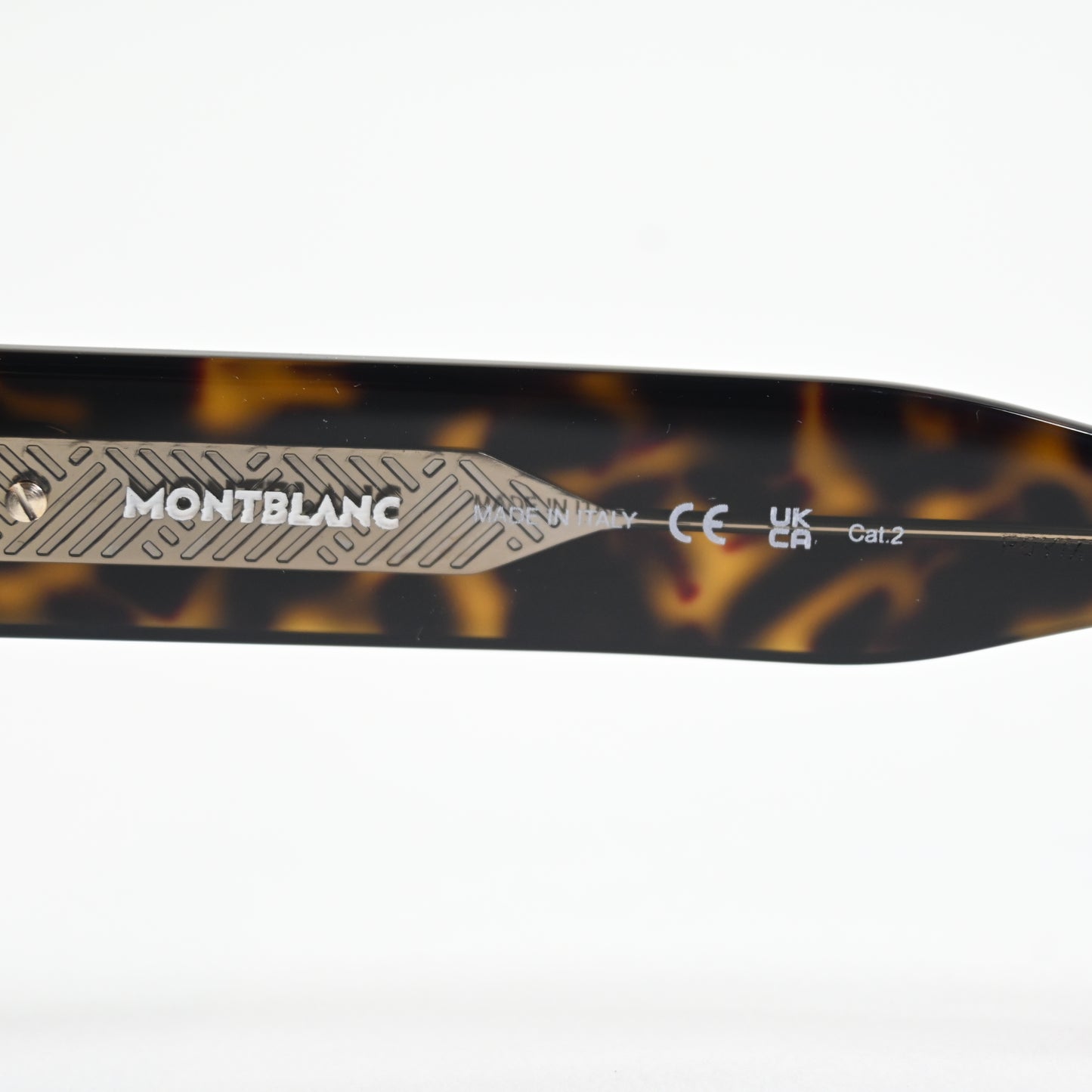 Montblanc MB0253S 002 Mens Authentic Sunglasses Havana/Blue, 52mm - New
