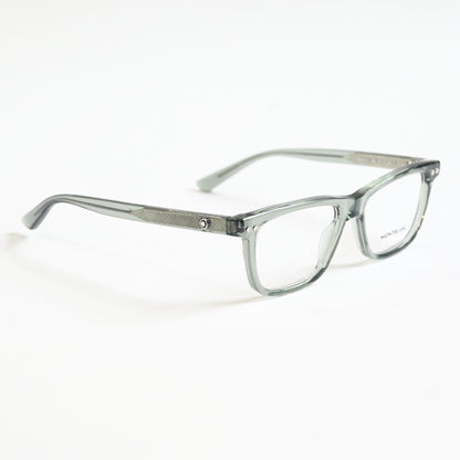 Montblanc MB0322O 004 Mens Authentic Eyeglasses Clear Gray, 51mm - New