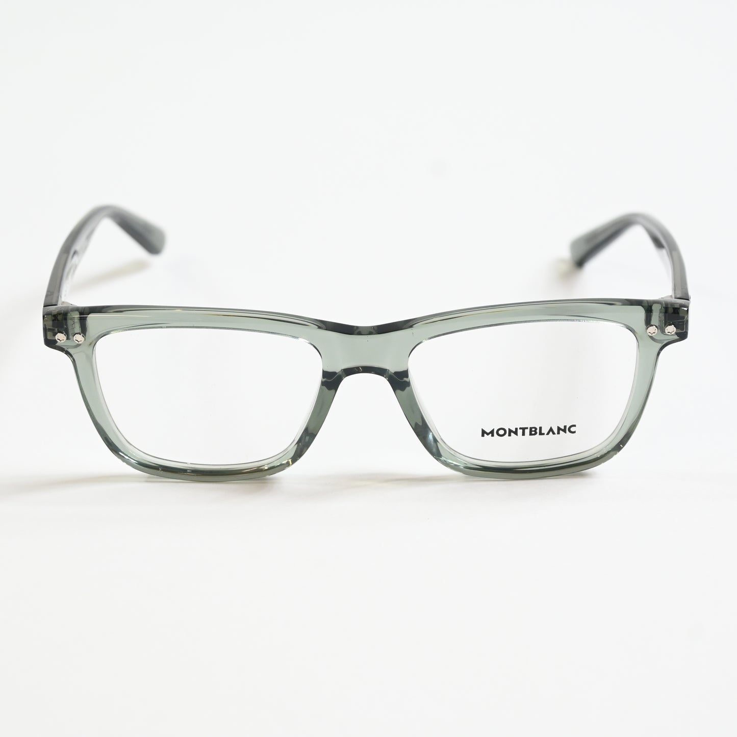 Montblanc MB0322O 004 Mens Authentic Eyeglasses Clear Gray, 51mm - New