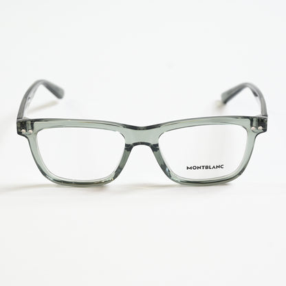 Montblanc MB0322O 004 Mens Authentic Eyeglasses Clear Gray, 51mm - New