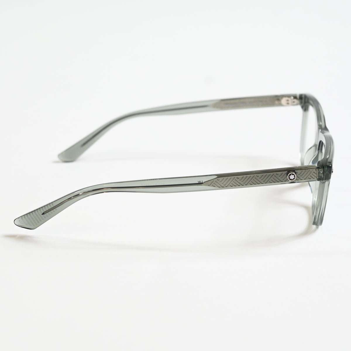 Montblanc MB0322O 004 Mens Authentic Eyeglasses Clear Gray, 51mm - New