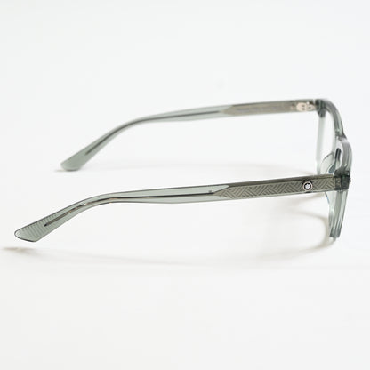 Montblanc MB0322O 004 Mens Authentic Eyeglasses Clear Gray, 51mm - New