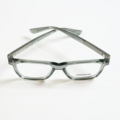 Montblanc MB0322O 004 Mens Authentic Eyeglasses Clear Gray, 51mm - New
