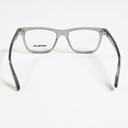 Montblanc MB0322O 004 Mens Authentic Eyeglasses Clear Gray, 51mm - New