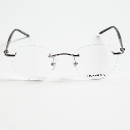 Montblanc MB0244O 001 Mens Authentic Eyeglasses Gunmetal, 51mm - New