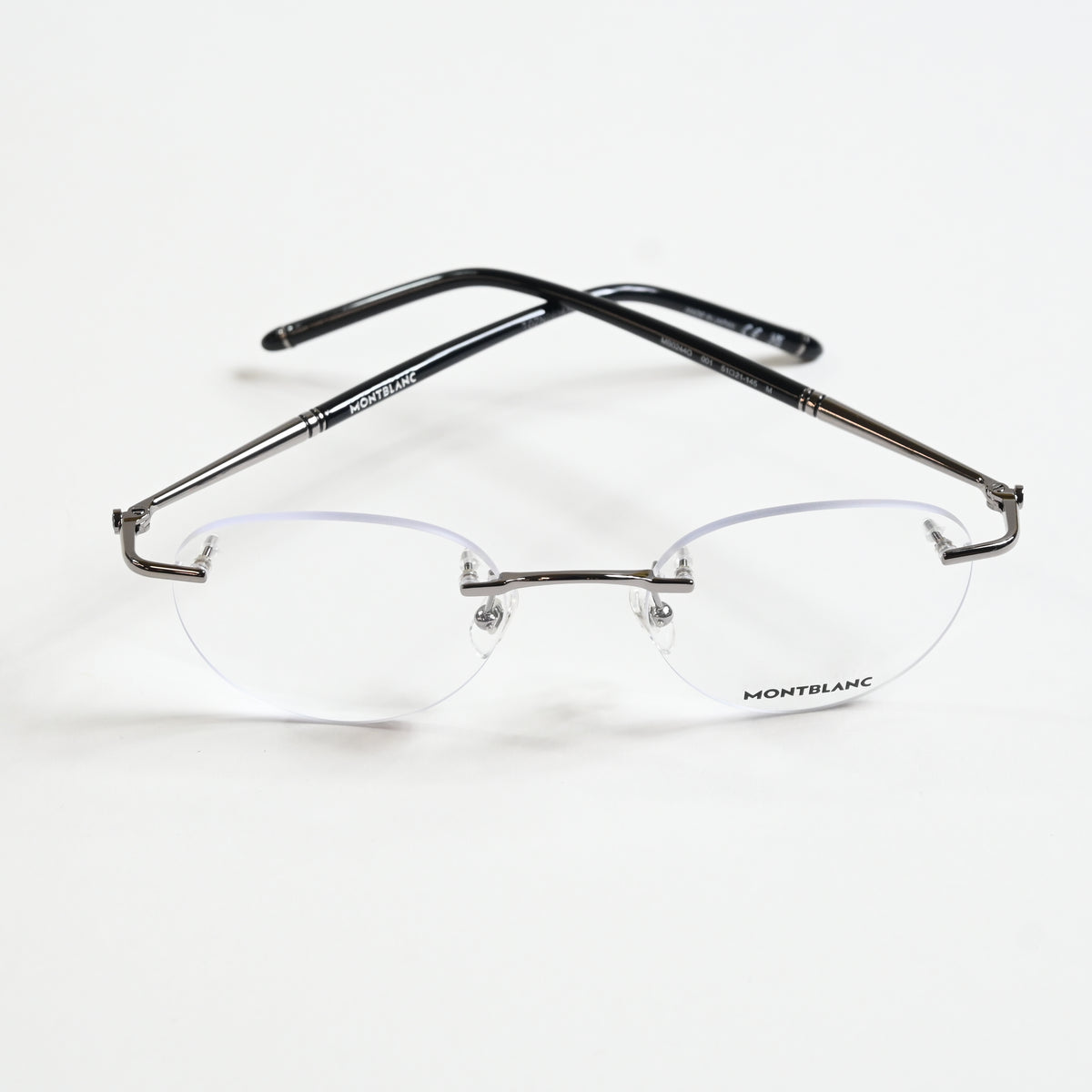 Montblanc MB0244O 001 Mens Authentic Eyeglasses Gunmetal, 51mm - New