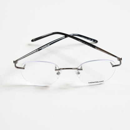 Montblanc MB0244O 001 Mens Authentic Eyeglasses Gunmetal, 51mm - New