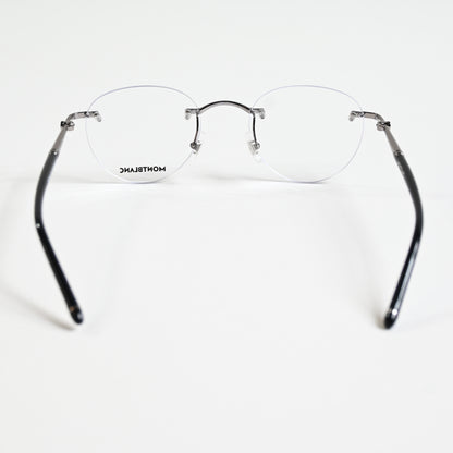 Montblanc MB0244O 001 Mens Authentic Eyeglasses Gunmetal, 51mm - New