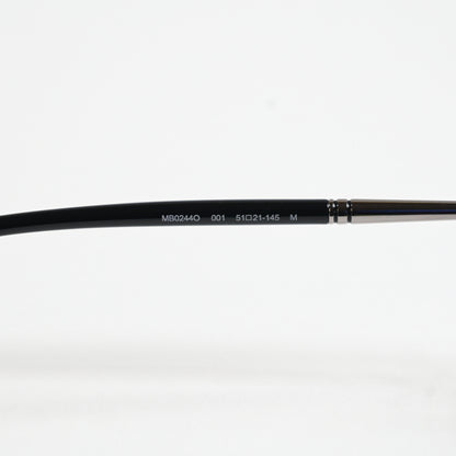 Montblanc MB0244O 001 Mens Authentic Eyeglasses Gunmetal, 51mm - New