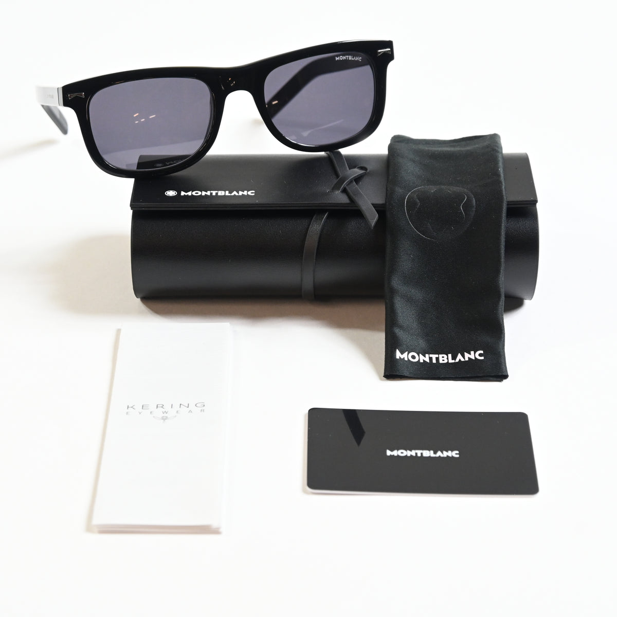 Montblanc MB0260S 001 Mens Authentic Sunglasses Black, 53mm - New