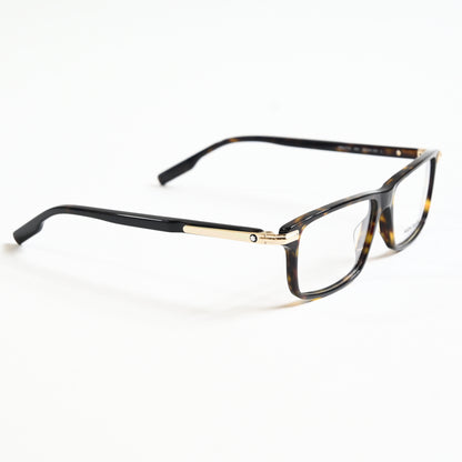 Montblanc MB0217O 002 Mens Authentic Eyeglasses Havana, 55mm - New