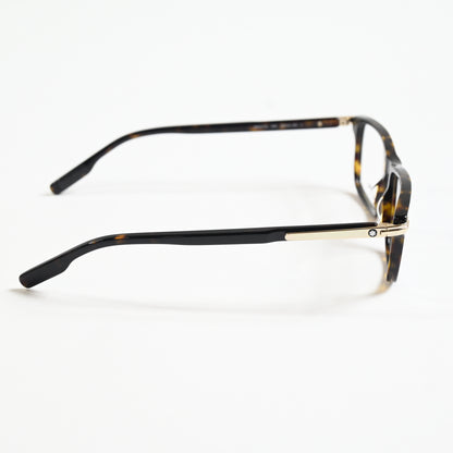 Montblanc MB0217O 002 Mens Authentic Eyeglasses Havana, 55mm - New