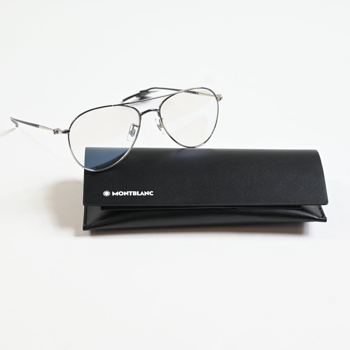 Montblanc MB0128S 009 Mens Authentic Sunglasses Silver, 58mm - New