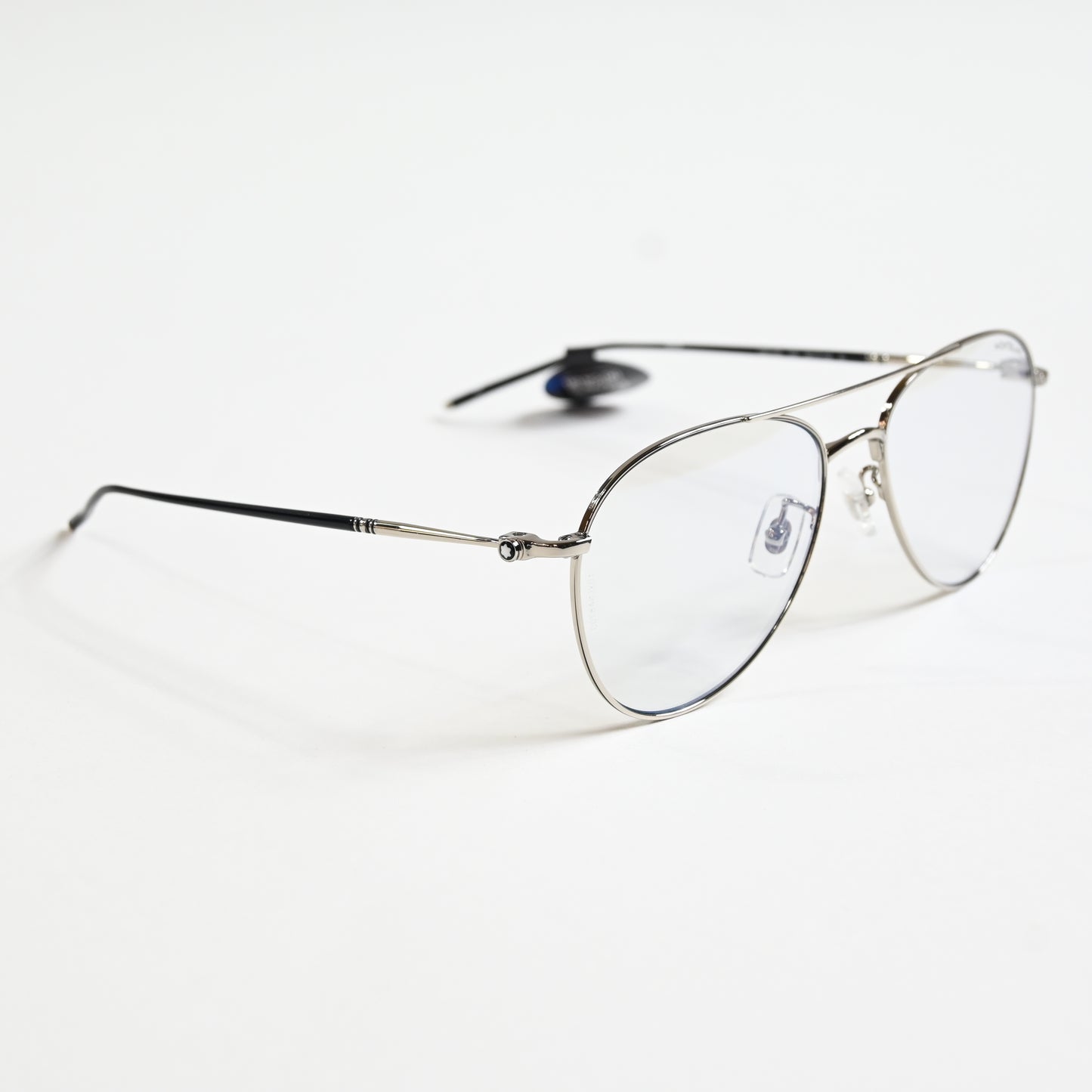 Montblanc MB0128S 009 Mens Authentic Sunglasses Silver, 58mm - New