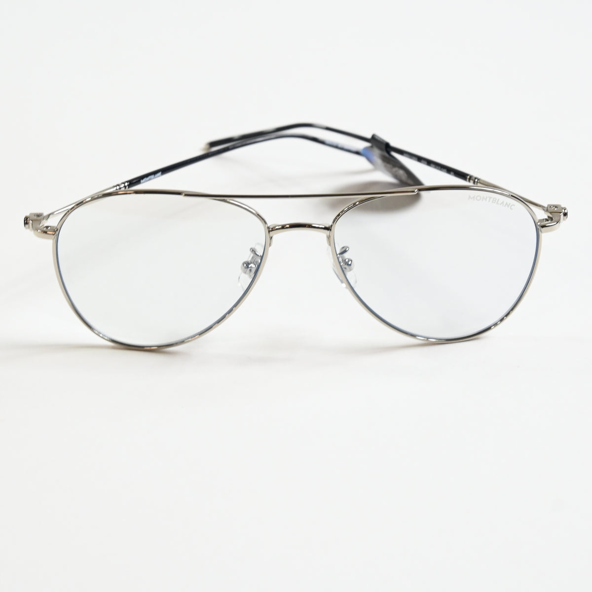 Montblanc MB0128S 009 Mens Authentic Sunglasses Silver, 58mm - New