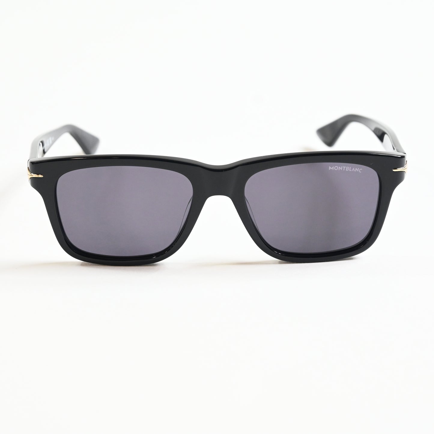 Montblanc MB0263S 001 Mens Authentic Sunglasses Black/Gold, 54mm - New