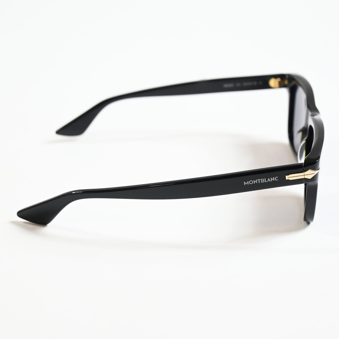 Montblanc MB0263S 001 Mens Authentic Sunglasses Black/Gold, 54mm - New