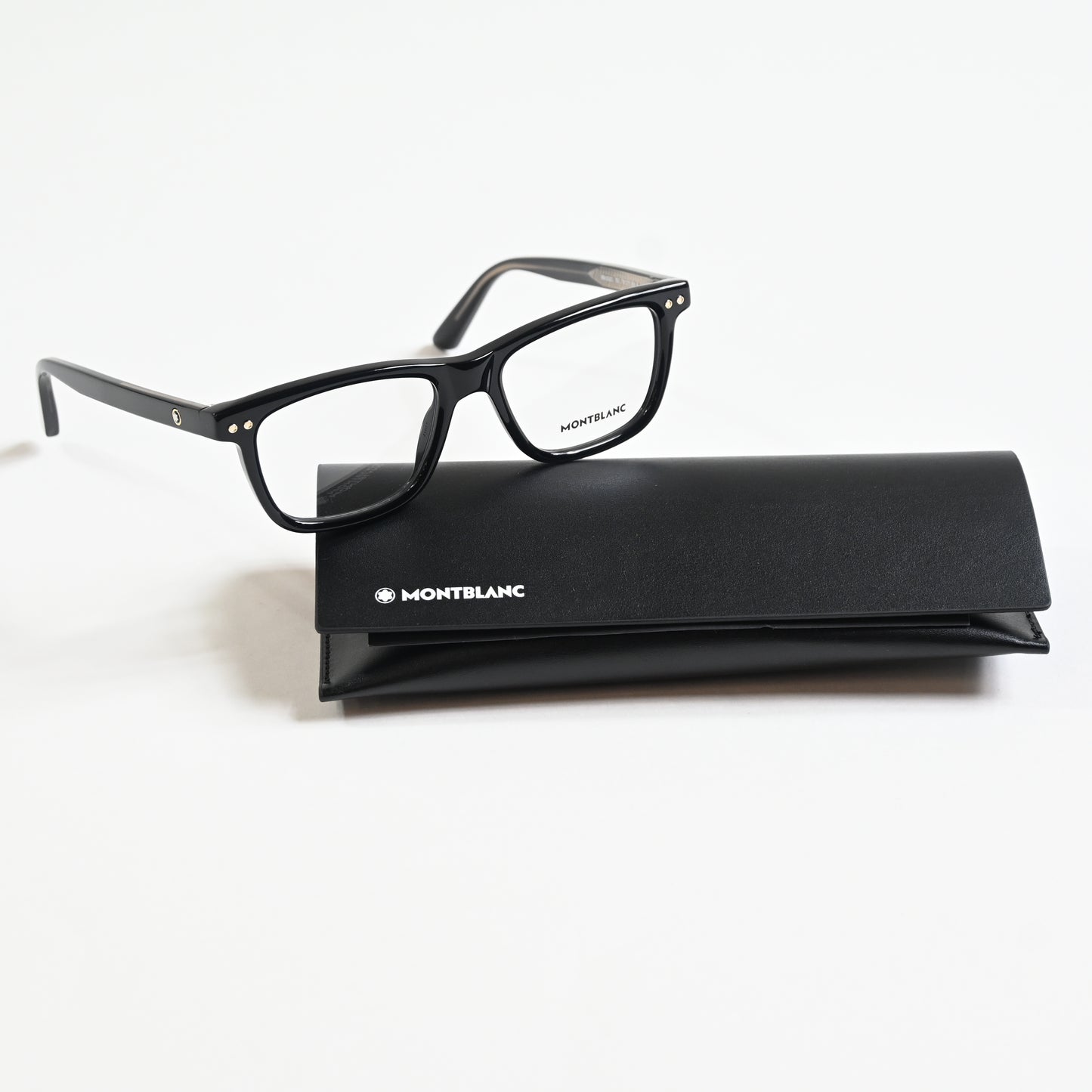 Montblanc MB0322O 001 Mens Authentic Eyeglasses Black, 51mm - New