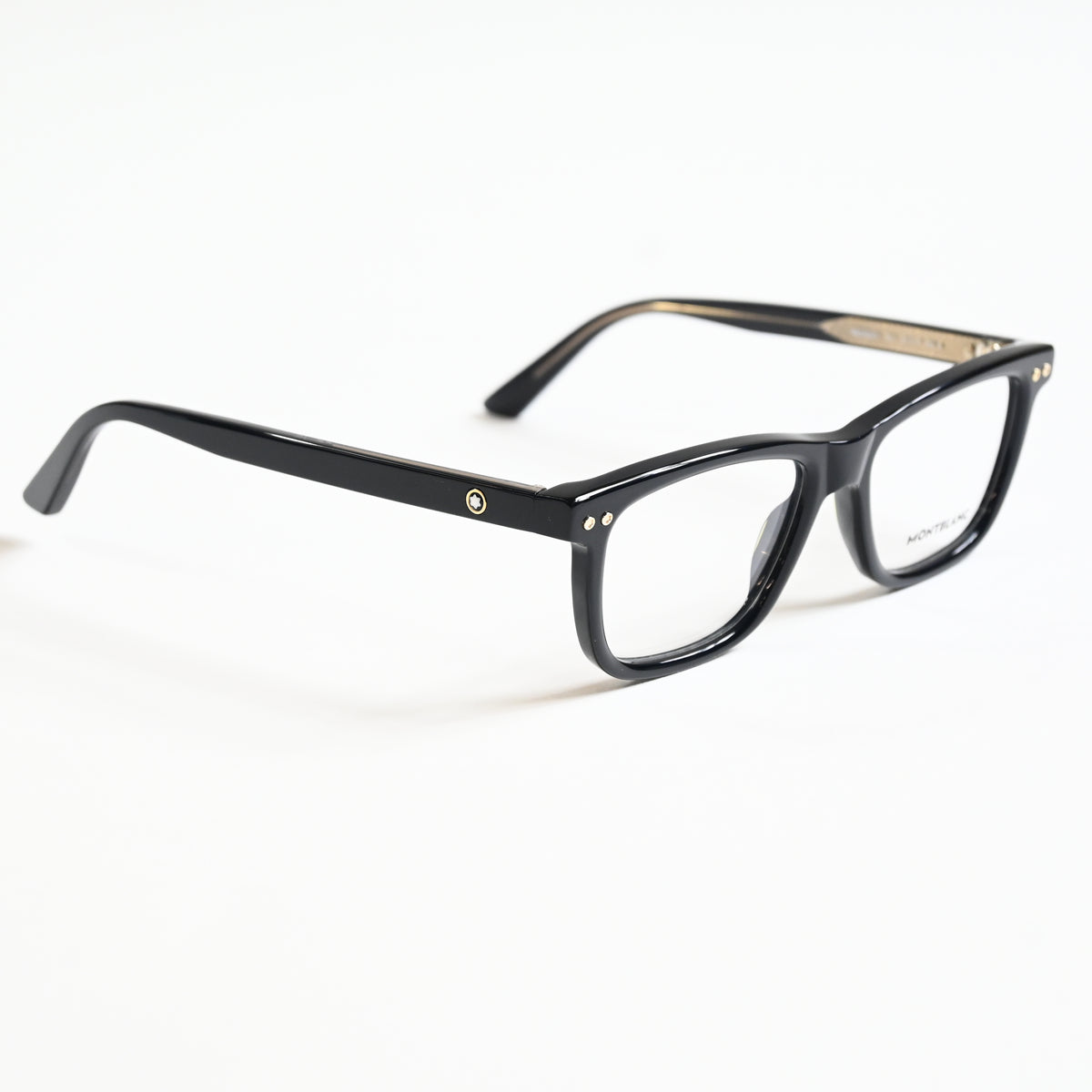 Montblanc MB0322O 001 Mens Authentic Eyeglasses Black, 51mm - New