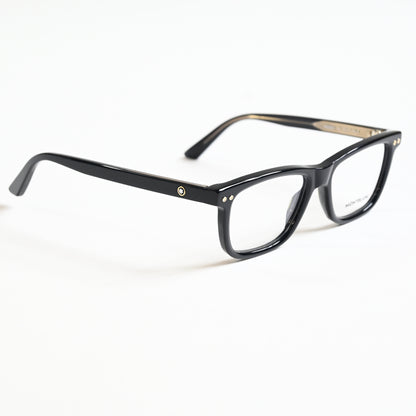 Montblanc MB0322O 001 Mens Authentic Eyeglasses Black, 51mm - New