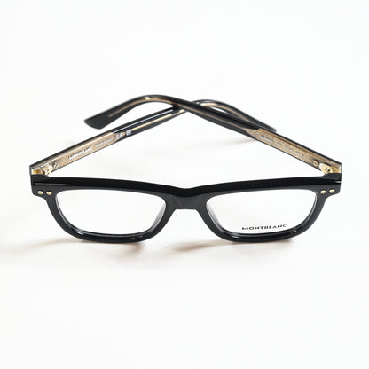 Montblanc MB0322O 001 Mens Authentic Eyeglasses Black, 51mm - New