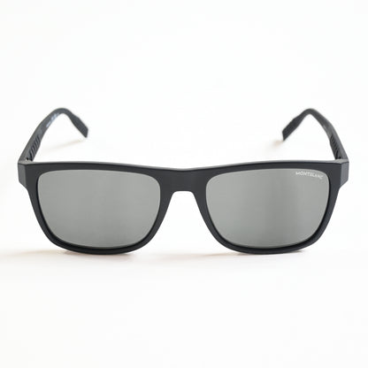 Montblanc MB0209S 001 Mens Authentic Sunglasses Matte Black, 56mm - New