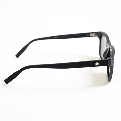 Montblanc MB0209S 001 Mens Authentic Sunglasses Matte Black, 56mm - New