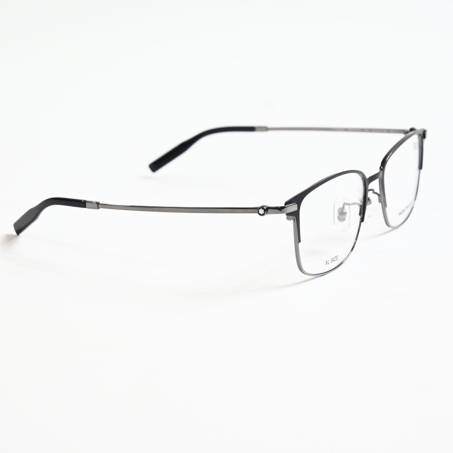 Montblanc MB0314OA 003 Mens Authentic Eyeglasses Ruthenium/Black, 54mm - New
