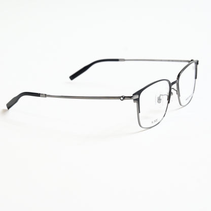 Montblanc MB0314OA 003 Mens Authentic Eyeglasses Ruthenium/Black, 54mm - New