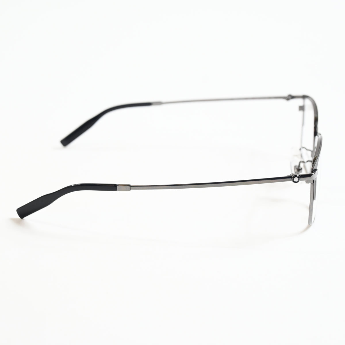 Montblanc MB0314OA 003 Mens Authentic Eyeglasses Ruthenium/Black, 54mm - New