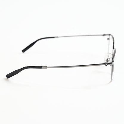 Montblanc MB0314OA 003 Mens Authentic Eyeglasses Ruthenium/Black, 54mm - New