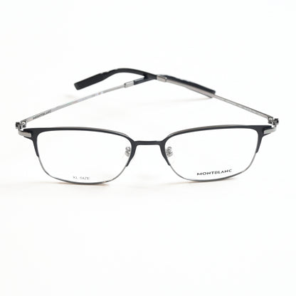 Montblanc MB0314OA 003 Mens Authentic Eyeglasses Ruthenium/Black, 54mm - New