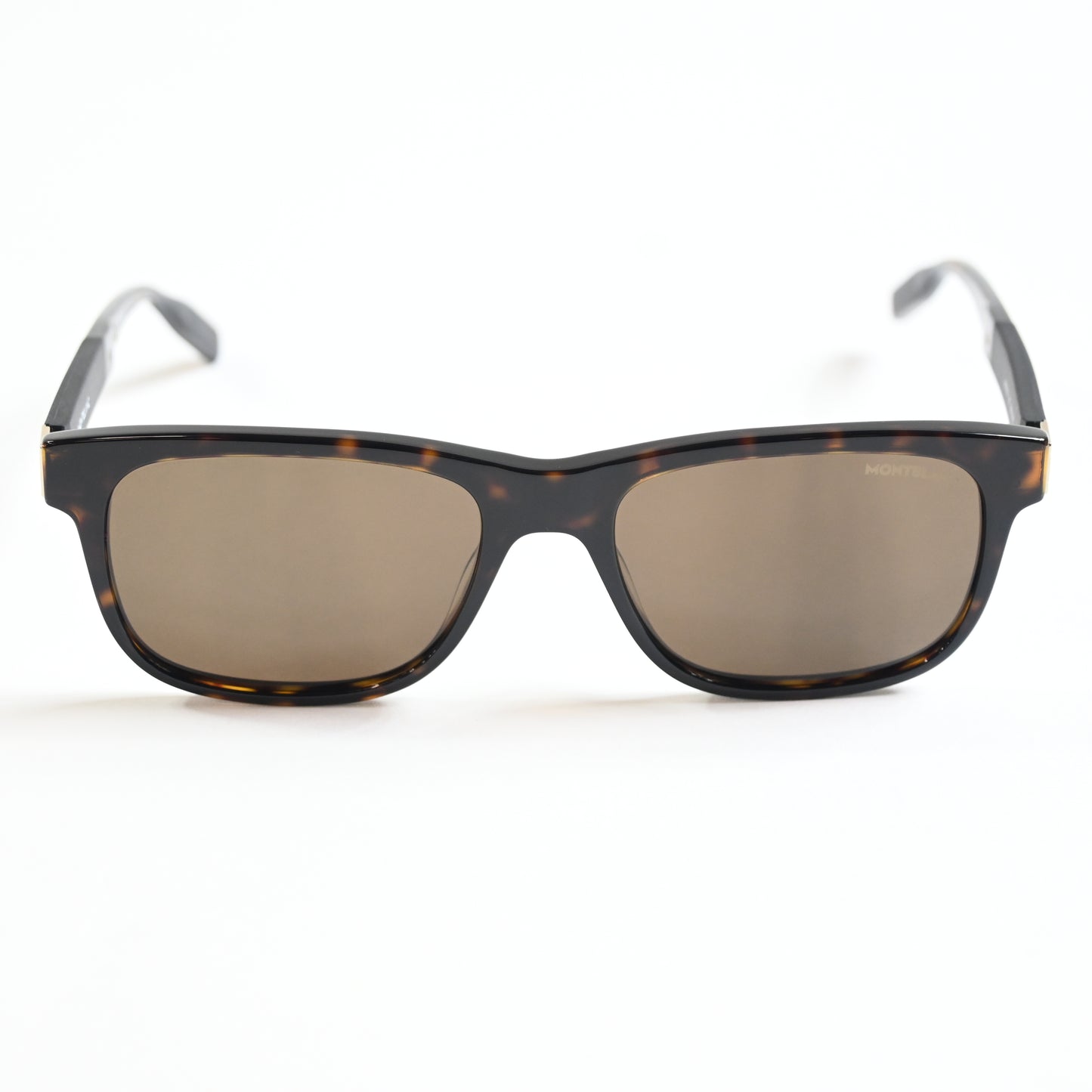 Montblanc MB0163S 002 Mens Authentic Sunglasses Havana/Brown, 56mm - New