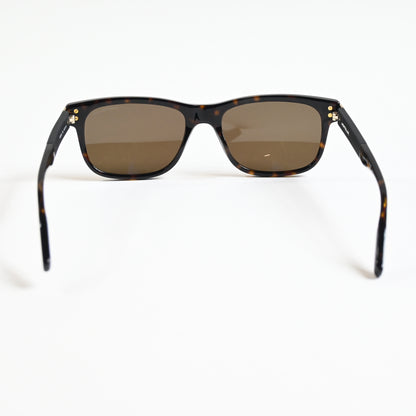 Montblanc MB0163S 002 Mens Authentic Sunglasses Havana/Brown, 56mm - New