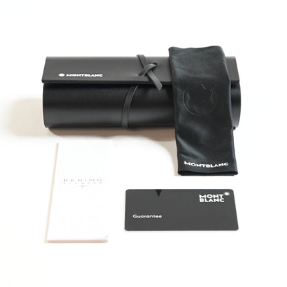 Montblanc MB0163S 002 Mens Authentic Sunglasses Havana/Brown, 56mm - New