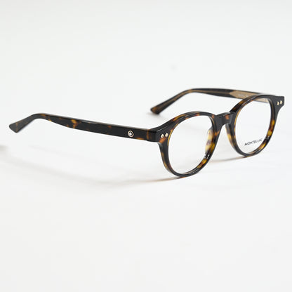 Montblanc MB0255O 002 Mens Authentic Eyeglasses Havana, 49mm - New