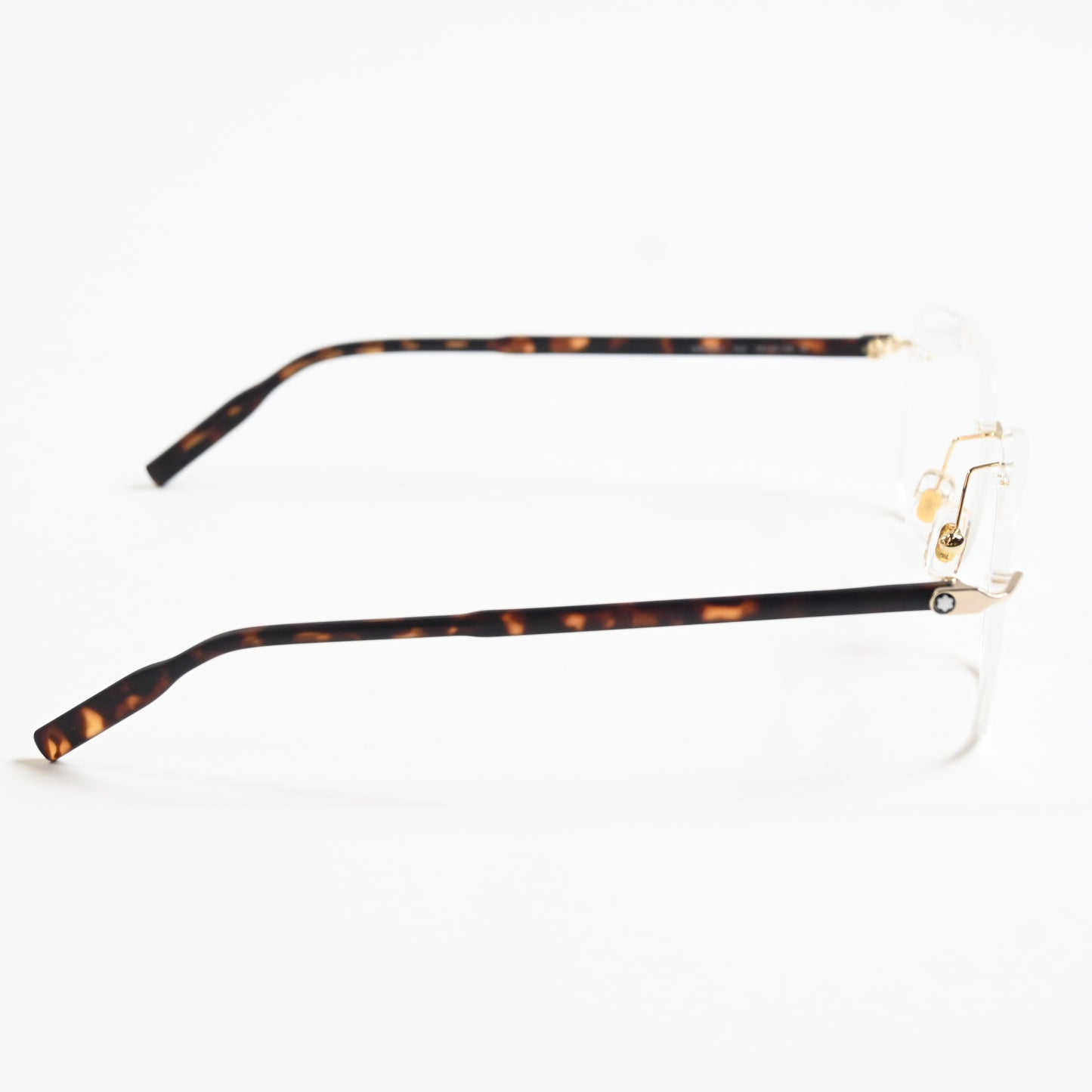Montblanc MB0222O 002 Mens Authentic Eyeglasses Gold/Havana, 55mm - New
