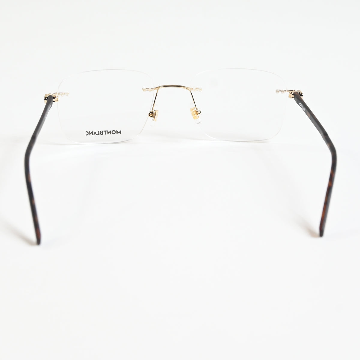 Montblanc MB0222O 002 Mens Authentic Eyeglasses Gold/Havana, 55mm - New